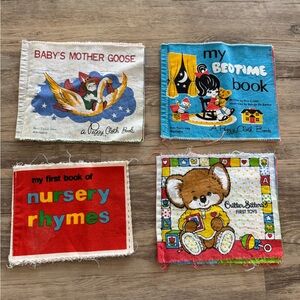 Lot of 4 vintage cloth books
